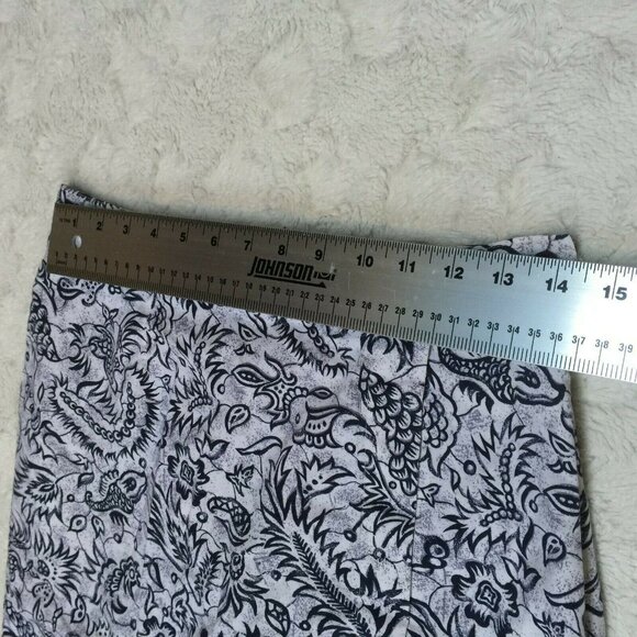 Tehama Nancy Haley Women's Size 10 White Black Floral Tennis Golf Skort Skirt - Picture 8 of 11